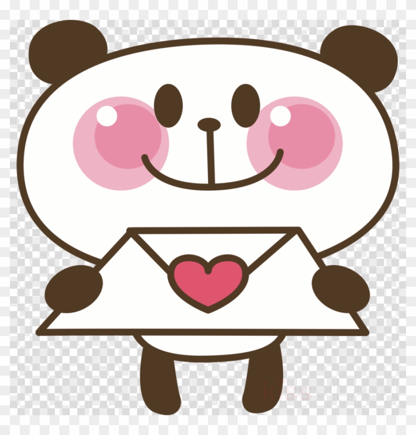 Giant Panda Clipart Giant Panda Panda Love - Love Letter Clip Art #1451547