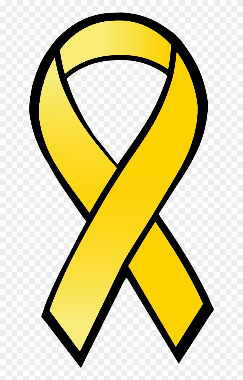 Ribbon Satin Yellow Ribbon - Cancer Survivors #1451643