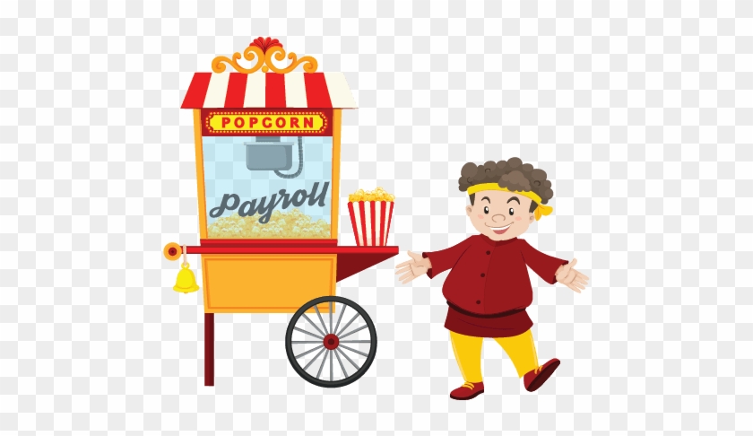 Total Talent Management Big Top - Popcorn Cartoon Vendor #1451695