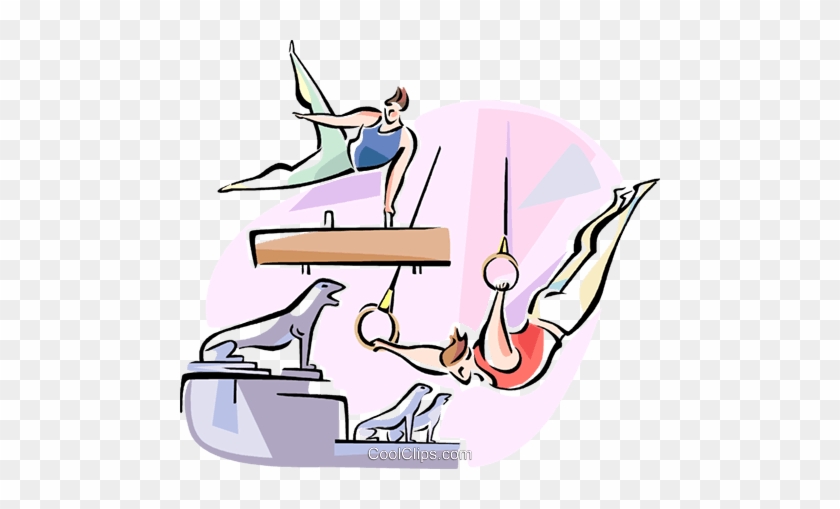 Performing On The Pommel Horse And Rings Royalty Free - Artistic Gymnastics #1451778