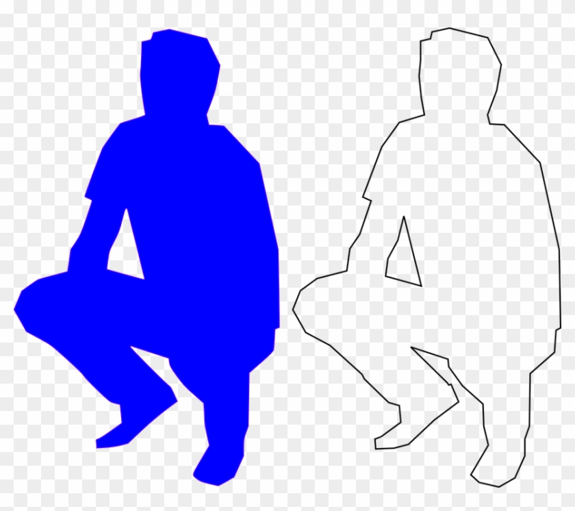 Man Squatting Clipart #1451783