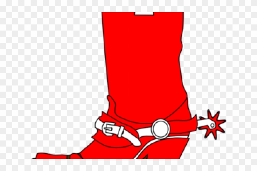 Rope Clipart Cowboy Boot - Red Cowboy Boot Clipart #1451883