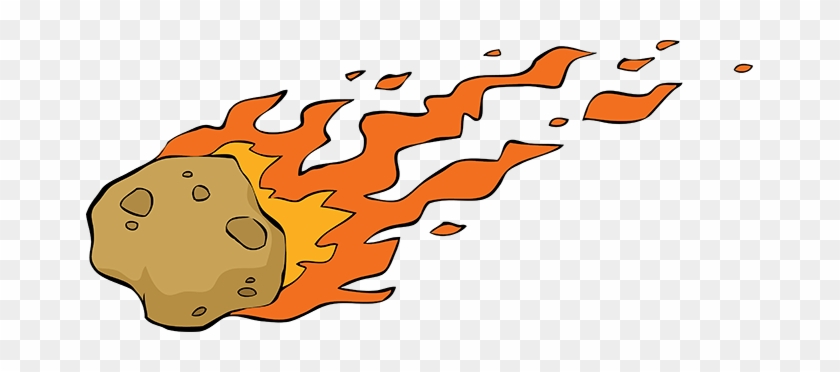 Image Free Download Collection Of Free Formed Transparent - Meteor On Fire Cartoon #1452029
