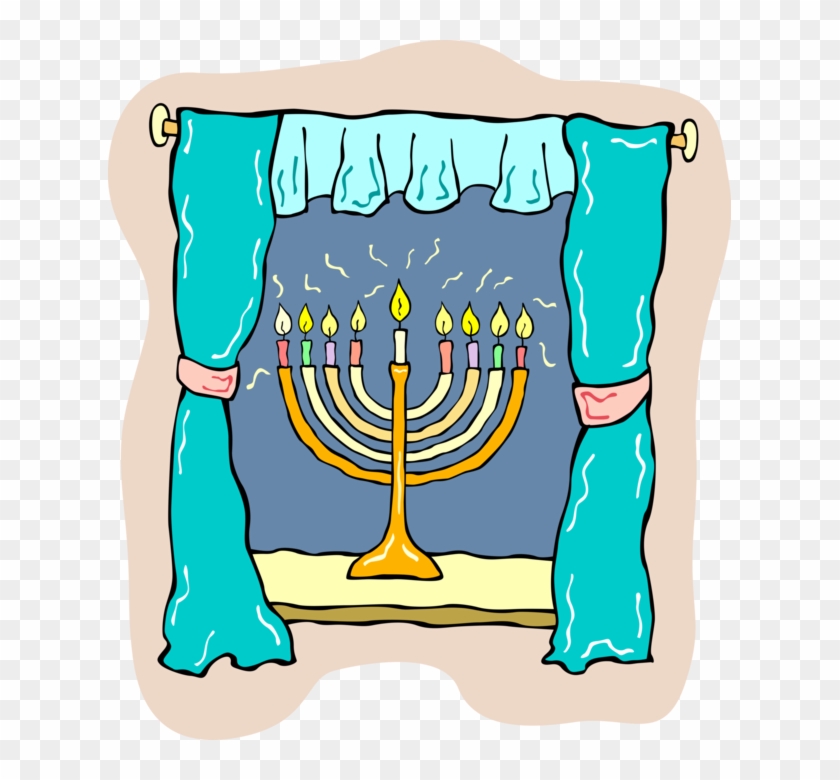 Hanukkah Clipart Lampstand - Dreidel #1452259