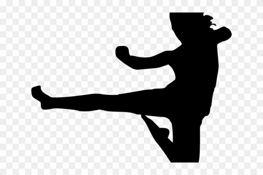Mixed Martial Arts Clipart Ninja Kick - Karate Kick #1452589