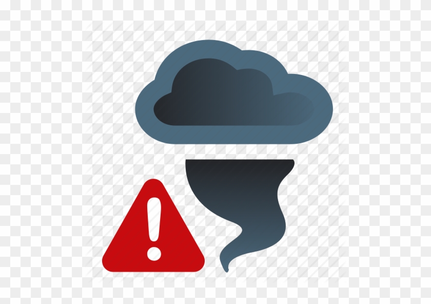 Tornado Warning Icon Clipart Tornado Warning Storm - Weather Alert Icon #1452800