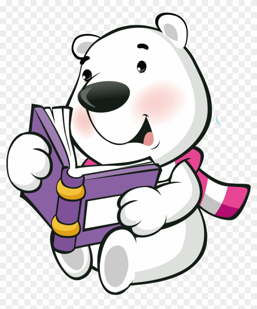 Penguin Stock Photography Art Reading A Book - Polar Bear Book Clip Art #1452802