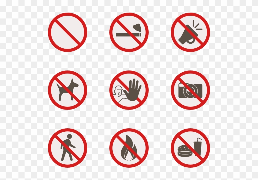 Clipart Freeuse Sign Icons Free Signs - Prohibition Icon #1452818