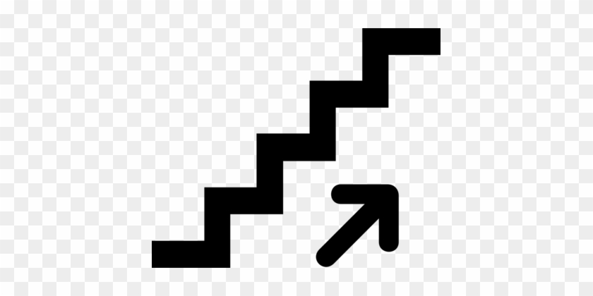 Computer Icons Staircases Drawing Symbol Download - Up Clipart Black And White #1452922