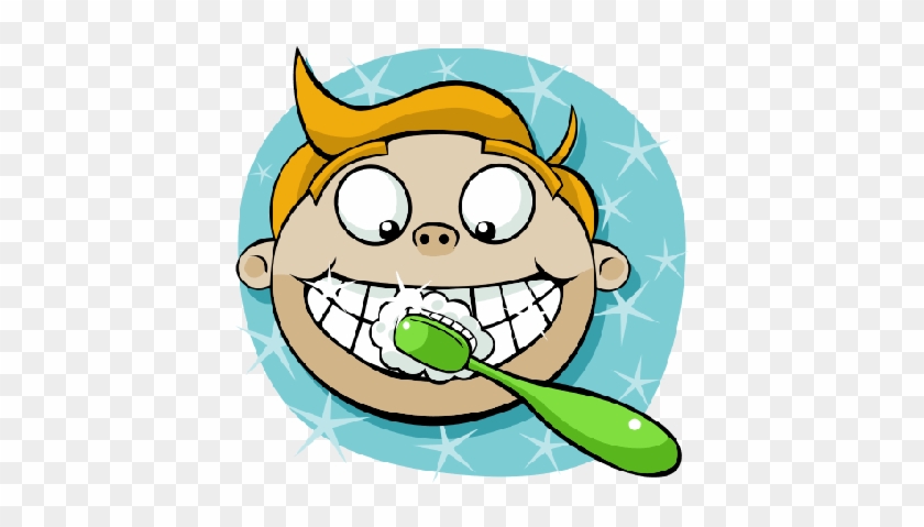 Clip Art On - Brushing Teeth Cartoon Png #1453002