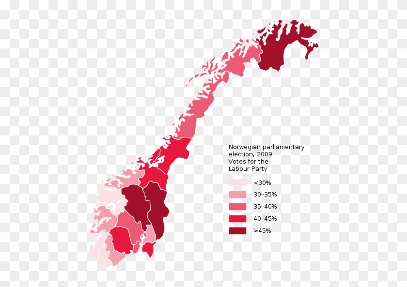 Germany Population Map Clipart - Norway Election Results Map 2017 #1453242