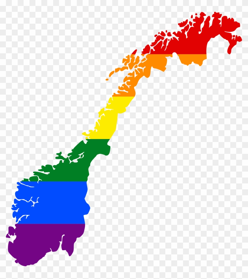Open - Norway Map Vector #1453246