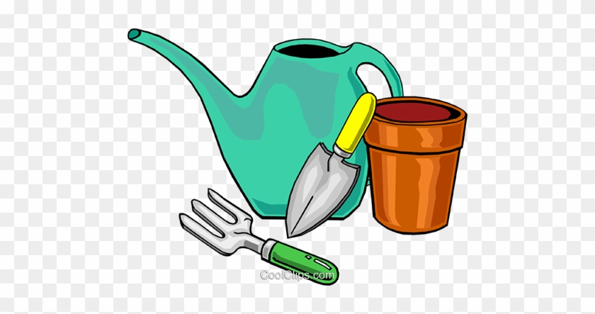 Watering Cans Royalty Free Vector Clip Art Illustration - Illustration #1453595