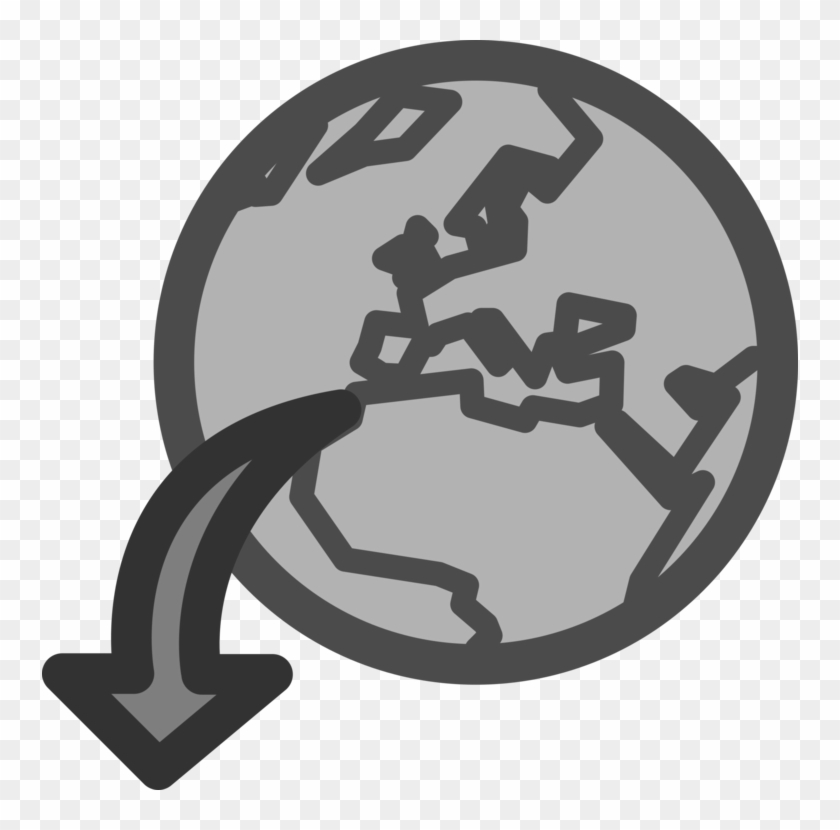Computer Icons Download Fincastle Herald Drawing Line - Globe Clip Art #1453976