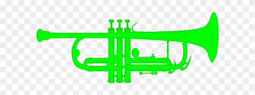 Trumpet Clip Art Trumpet Green Clip Art At Clker Com - Trumpet Vector #1453983