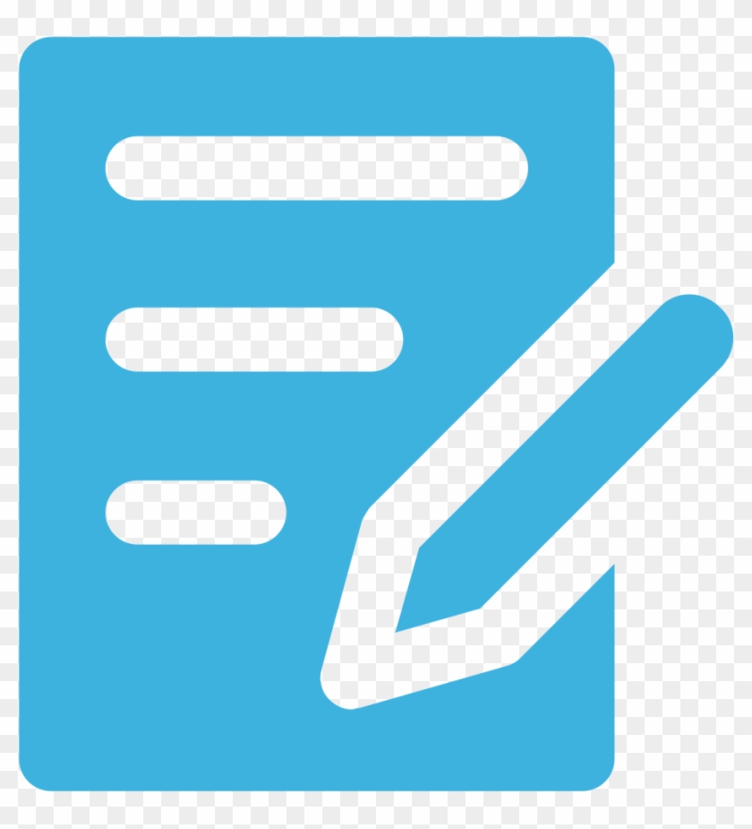 Open - Write Icon Png Blue - Full Size PNG Clipart Images Download