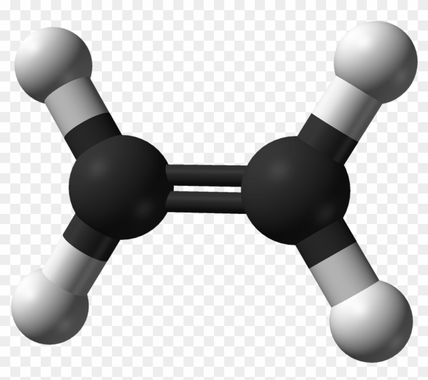 Etileno O Eteno, C2h4 - Ball And Stick Model Of Ethene #1454267