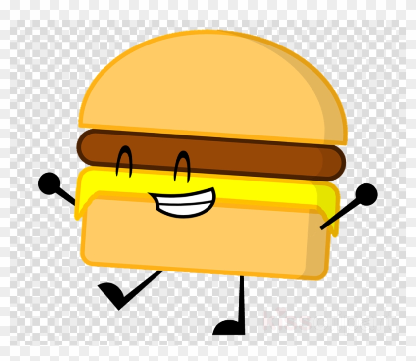 Bfdi Burger Clipart Hamburger Cheeseburger Hot Dog - Emoji Png #1454346