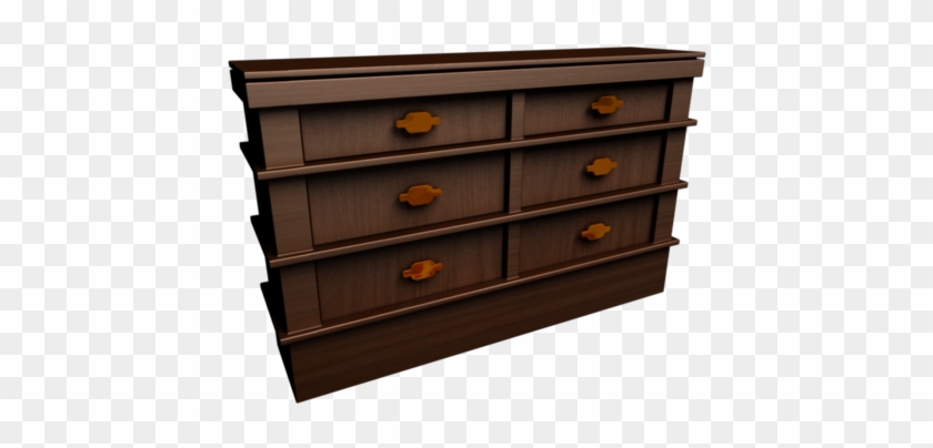 Clip Art D Wooden Drawers Cgtrader - Wavefront .obj File #1454550