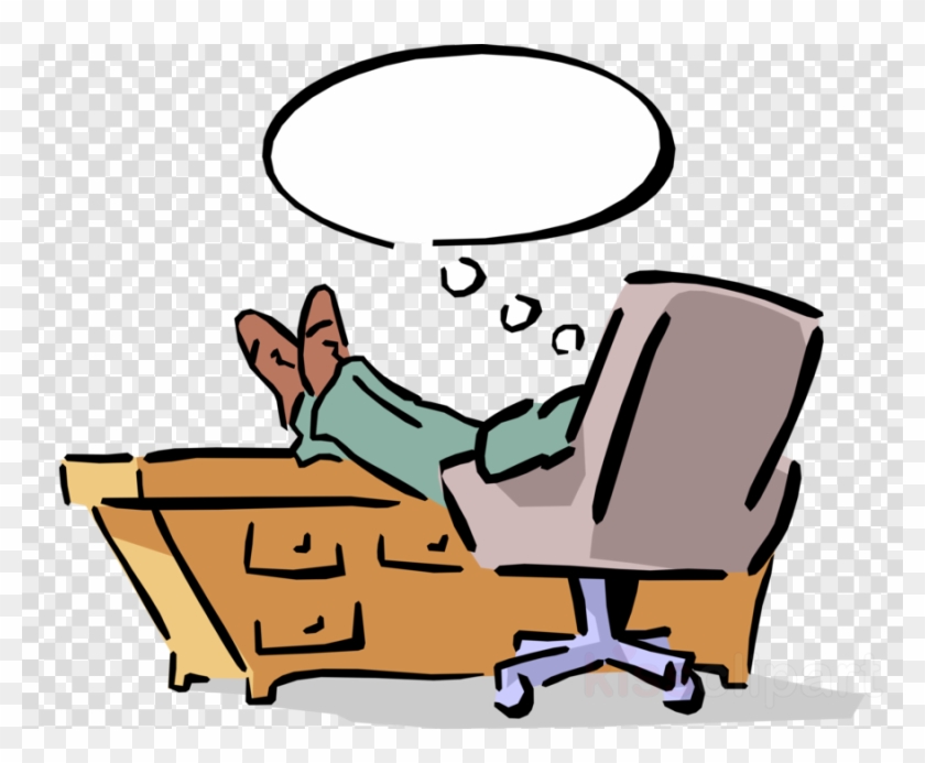Man Sleeping At Desk Clipart Table Sleep Clip Art - Feet Up On Desk Cartoon #1454725