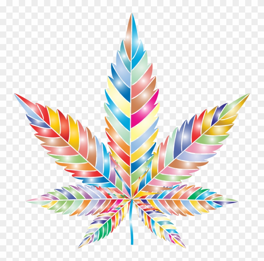 Cannabis Leaf Paper Symmetry Art - Cannabis Art #1454793