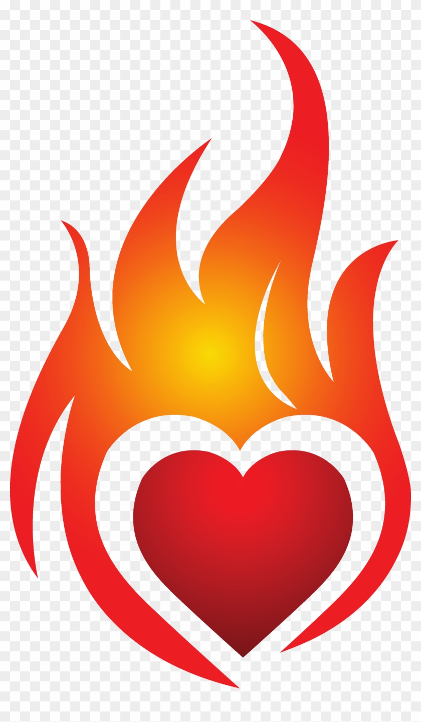 28 Collection Of Heart On Fire Clipart - 28 Collection Of Heart On Fire Clipart #1454850