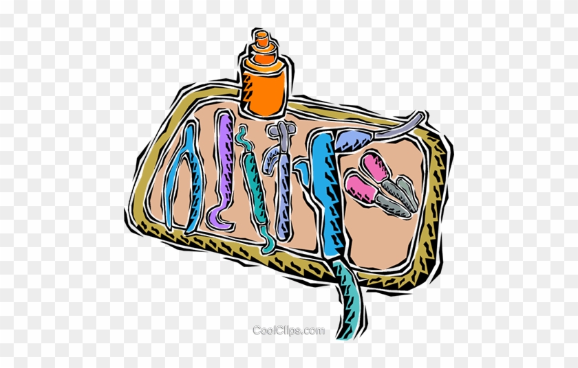Dentist Tray Royalty Free Vector Clip Art Illustration - Dentist Tray Royalty Free Vector Clip Art Illustration #1454871