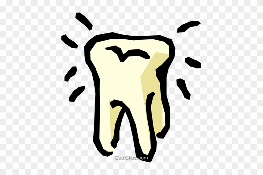 Molar Tooth Royalty Free Vector Clip Art Illustration - Maple Landmark Wooden Tooth Fairy Box #1454921