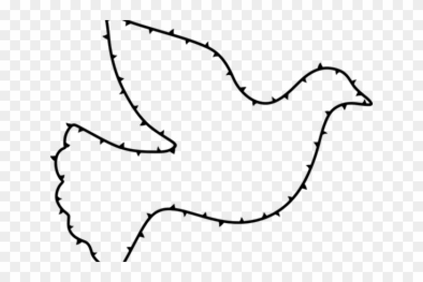 Dove Clipart Black And White - Peace Dove #1454967