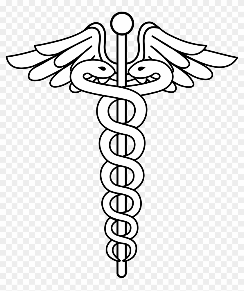 Medicinal Clipart Caduceus Medical Symbol - Medical Symbol White Png #1455164