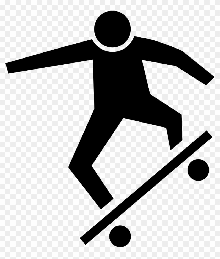 Vector Skate Pdf Clip Art Free Library - Skater Skateboarder Icon #1455173