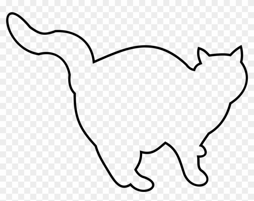 Clip Art Cat Outline - Clip Art Cat Outline #1455287