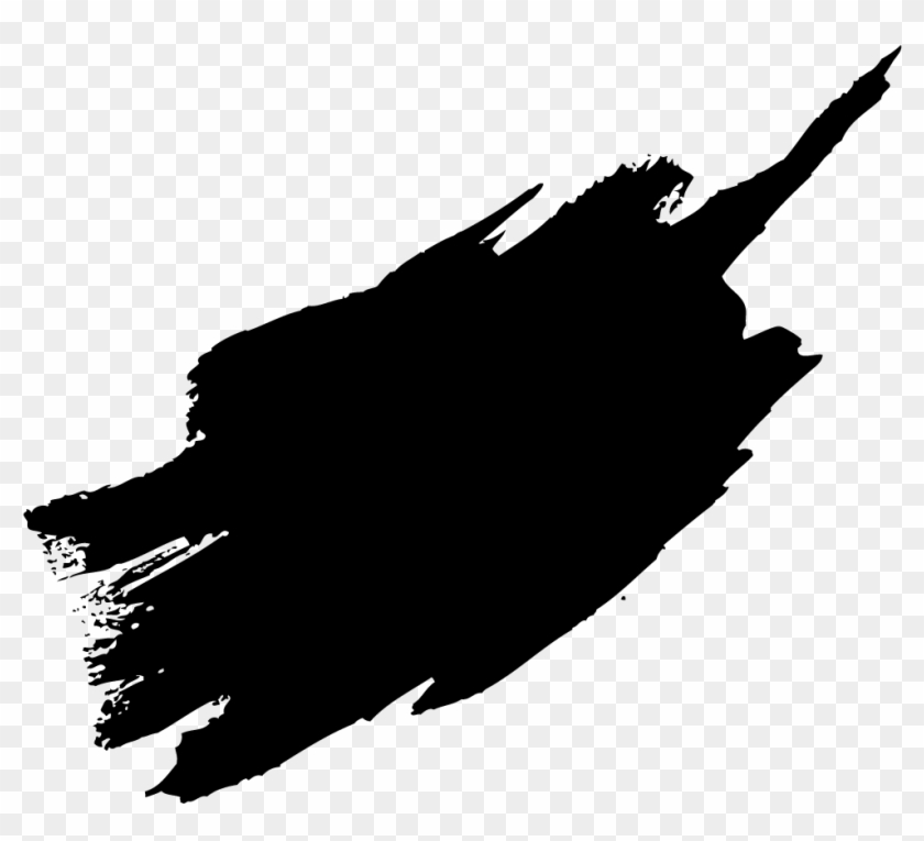 Black Paint Brush Stroke Png - Black Paint Brush Png #1455291