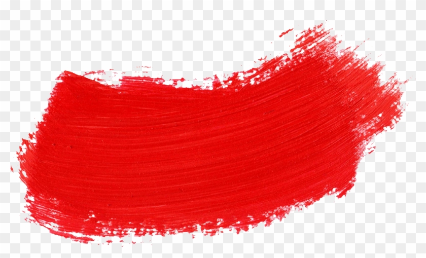 Clip Art Red Paint Strokes - Red Paint Stroke Png #1455297
