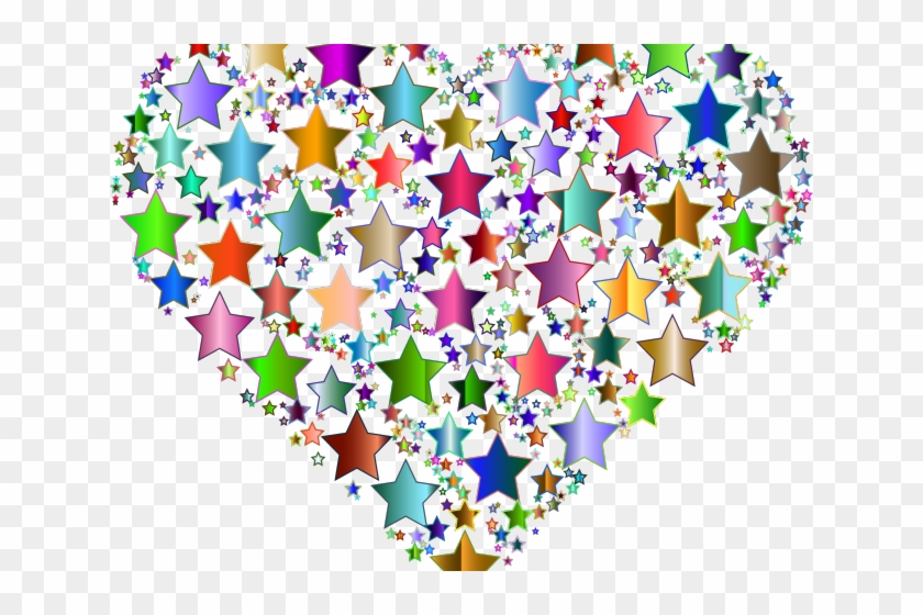 Hearts Clipart Star - Transparent Background Png Cliparts Of Stars #1455353