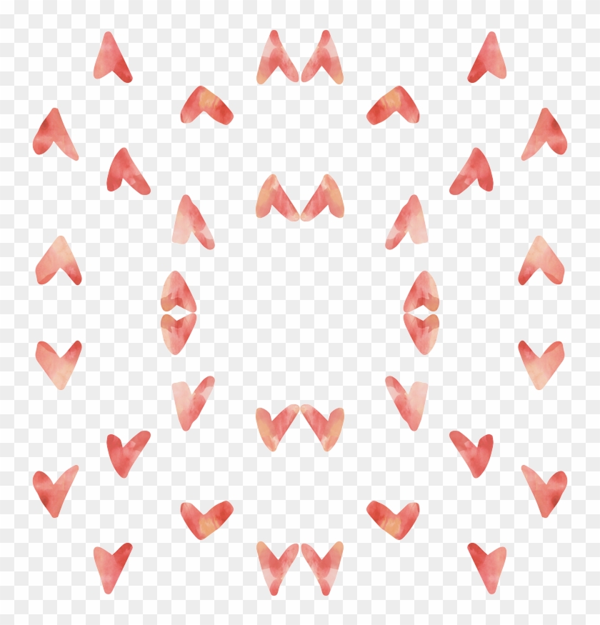 Watercolor Hearts -peaches And Cream Wallpaper - Watercolor Painting #1455355
