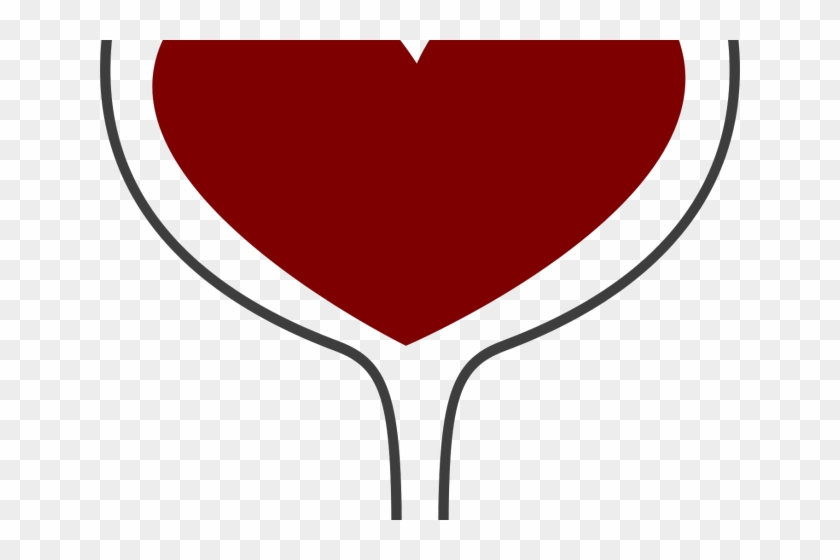Heart Clipart Football - Wine #1455592