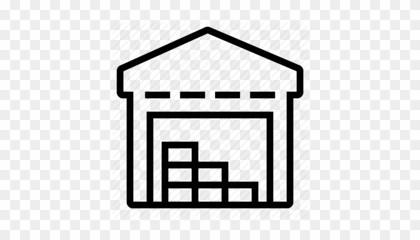 Warehouse Icon Clipart Png Images - Warehouse Icon Black And White #1455739