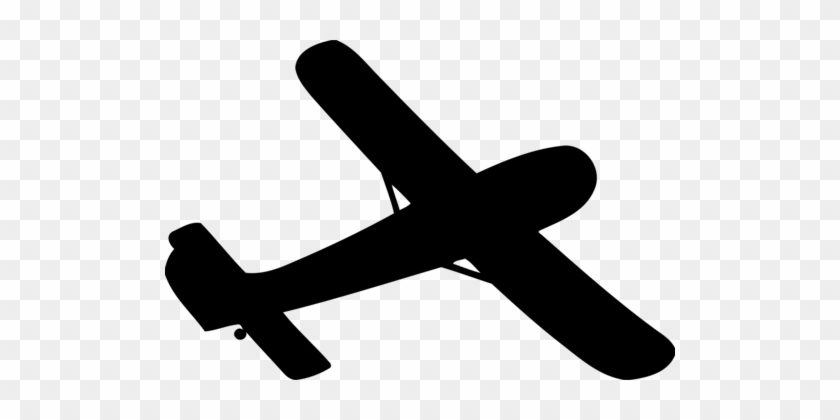 Fixed-wing Aircraft Airplane Glider Propeller - Glider Plane Silhouette #1455825