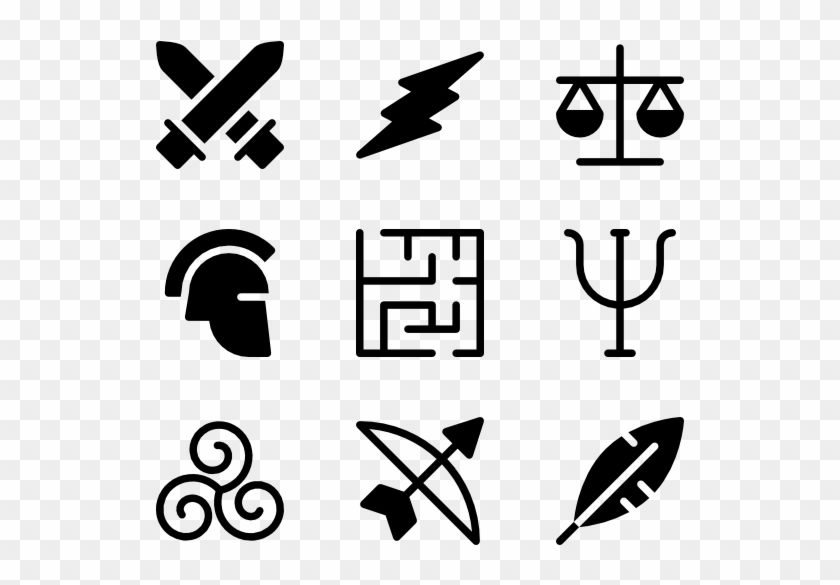 Picture Stock Icons Free Vector Ancient - Symbols About Ancient Greece #1455826