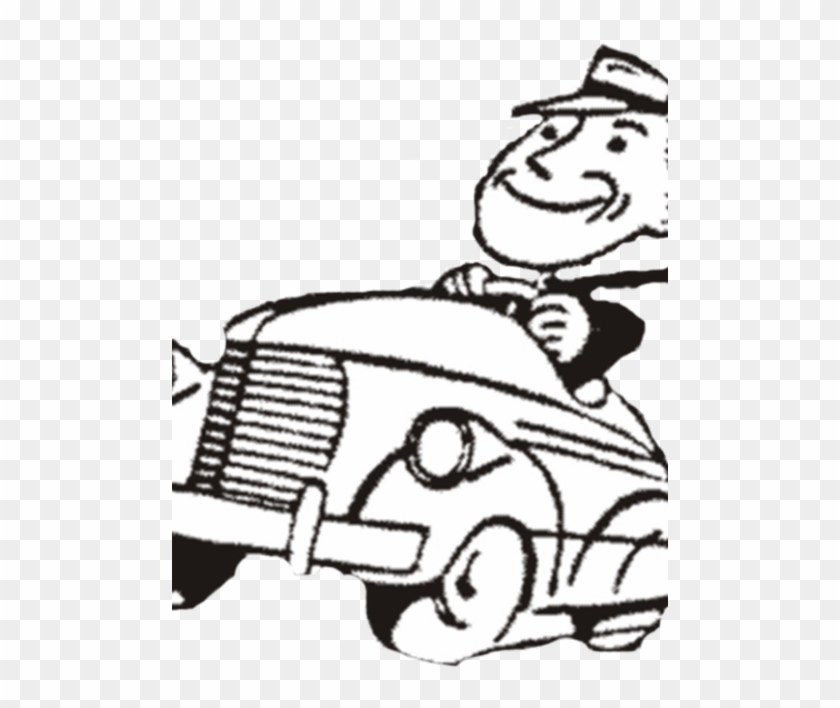 driver clipart black and white