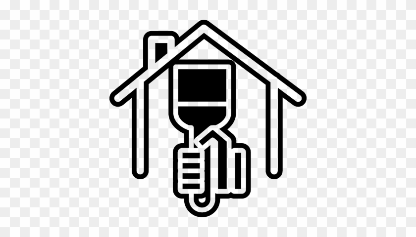 Painting Home Vector - Next Home Painting Icon #1455944