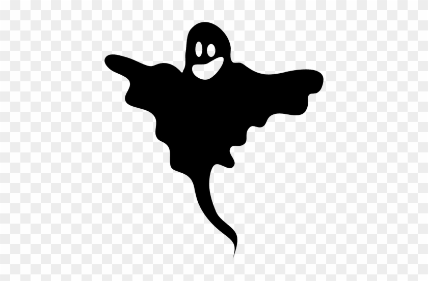 Black Ghost Silhouette - Silhueta De Fantasma Png #1455990