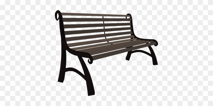 Bench Seat Park Chair - Park Bench Clipart Png #1456013