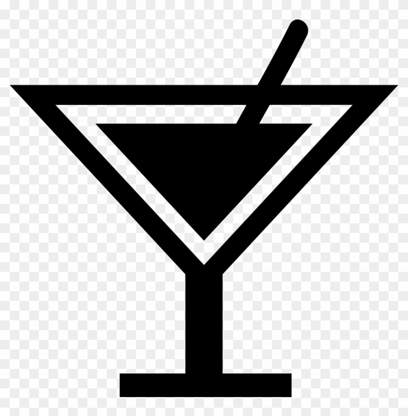 Cocktail Drink With Stirrer Vector - Dominican University Chicago Logo #1456235
