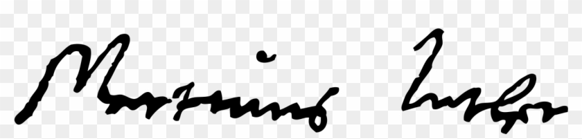 Martin Luther Signature - Martin Luther Signature #1456307