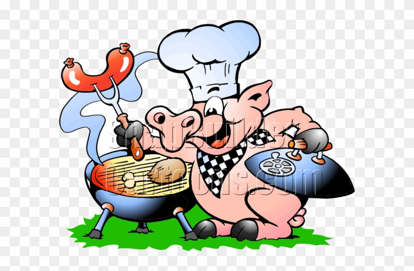 Clipart Freeuse Stock Barbecue Clipart Pig Bbq - Chef Pig Bbq #1456605