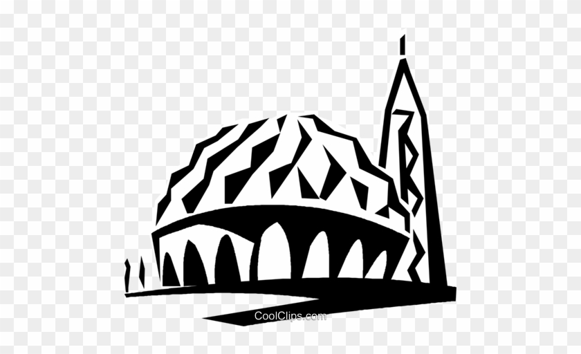 Two Niles Mosque, Egypt Royalty Free Vector Clip Art - Al-nilin Mosque #1456630