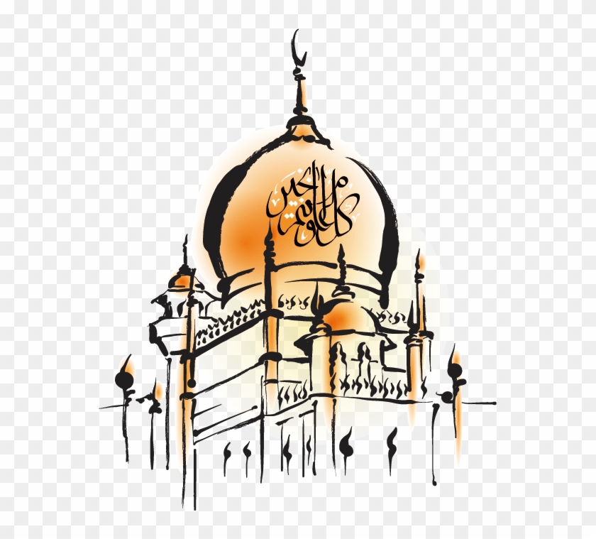 Hand Painted Mosque - Mosque Png #1456631