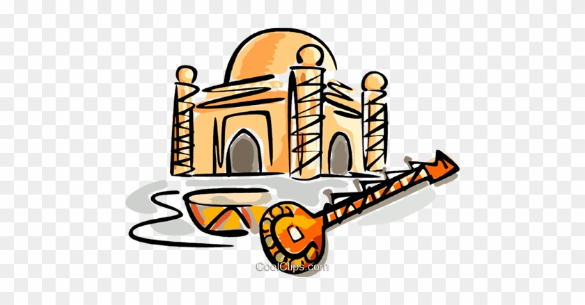 Mosque With Sitar Royalty Free Vector Clip Art Illustration - Clip Art #1456635